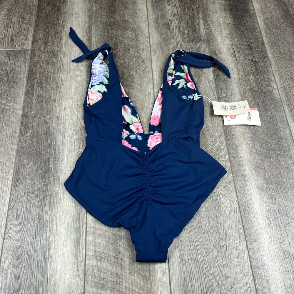 Maaji Navy Reversible One‎ Piece Swimsuit